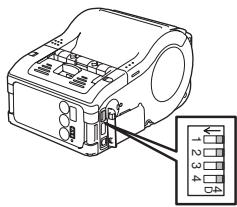 OKI LP441B - Configuración del commutador DIP - 1
