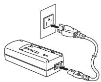 OKI LP441W - Cargar la batería - 1