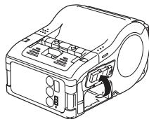 OKI LP441W - Installing and removing the Battery Pack - 1
