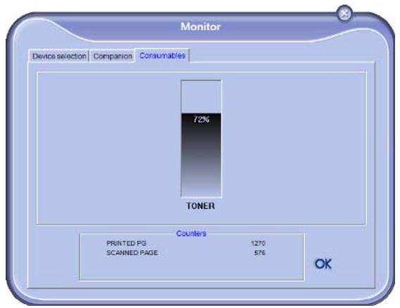 OKI MB290MFP - Display the consumable status - 1