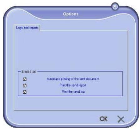 OKI MB290MFP - Description of the tab LOGS AND REPORTS - 1