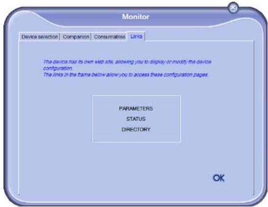 OKI MB290MFP - Links available for connected network devices - 1
