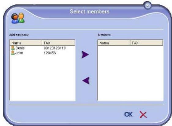 OKI MB290MFP - Add a group to the terminal address book - 3