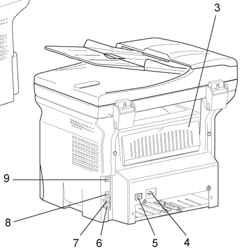 OKI MB290MFP - Front and Back sides - 2