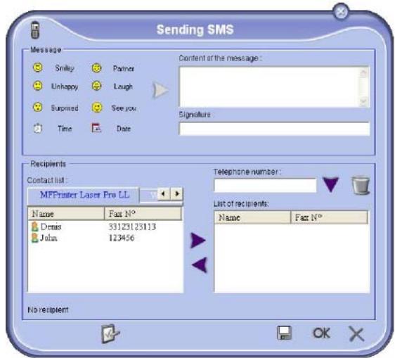 OKI MB290MFP - Send an SMS - 2
