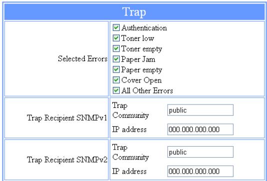 OKI MB290MFP - SNMP agent configuration - 2