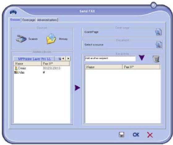 OKI MB290MFP - Send a fax from the hard disk or the terminal - 2