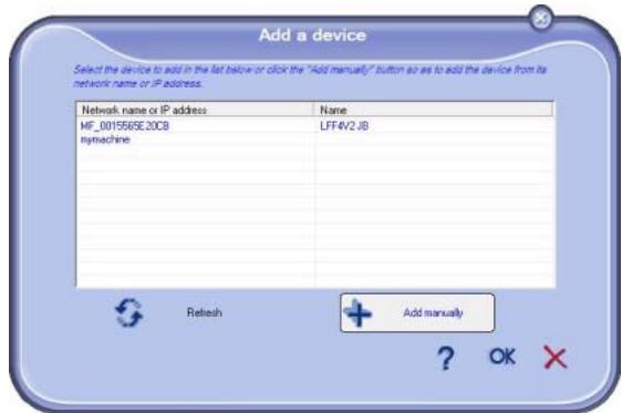 OKI MB290MFP - Adding manually a device connected to the network - 2