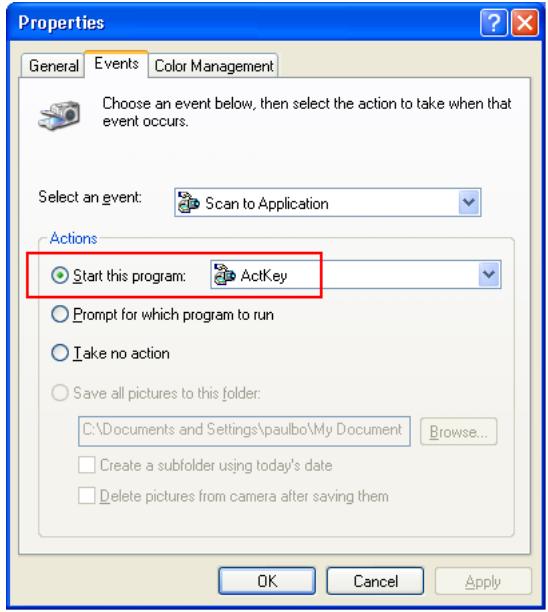 OKI MC351 - Setting up the ActKey utility - 3