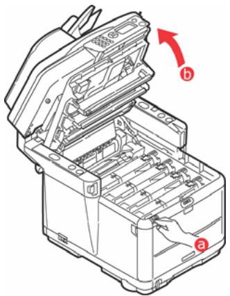 OKI MC360MFP - Soulevez le scanner. - 2