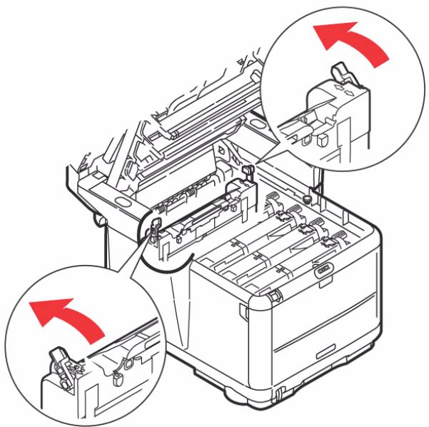 OKI MC360MFP - Soulevez le scanner. - 6