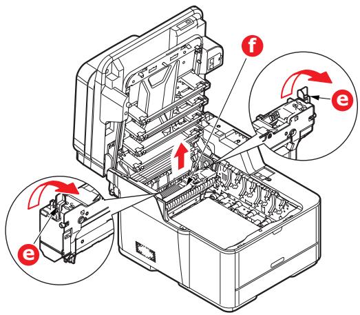 Technical diagram of an electronic device with labeled parts and directional arrows indicating assembly or operation.
