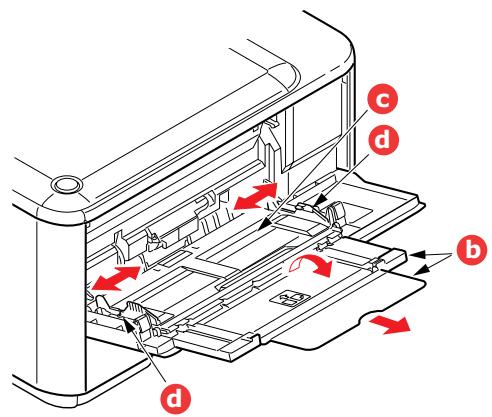 Technical diagram of a printer internal structure with labeled parts and directional arrows indicating flow or movement.