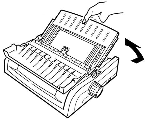 OKI ML 490 - Chargement du papier pour alimentation arrêtée depuis l'arrêté de l'imprimante - 3