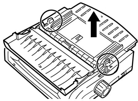 OKI ML 490 - Chargement du papier pour alimentation arrêtée depuis l'avant de l'imprimante - 4