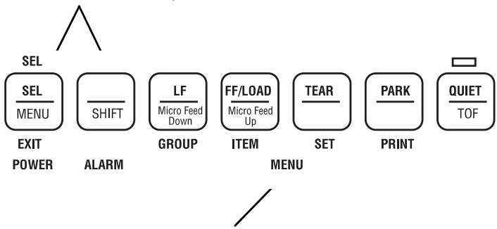 OKI ML 591 - Entering the Menu Mode - 1