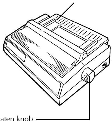 OKI ML 591 - Clearing Rear-Feed Paper Jams - 1