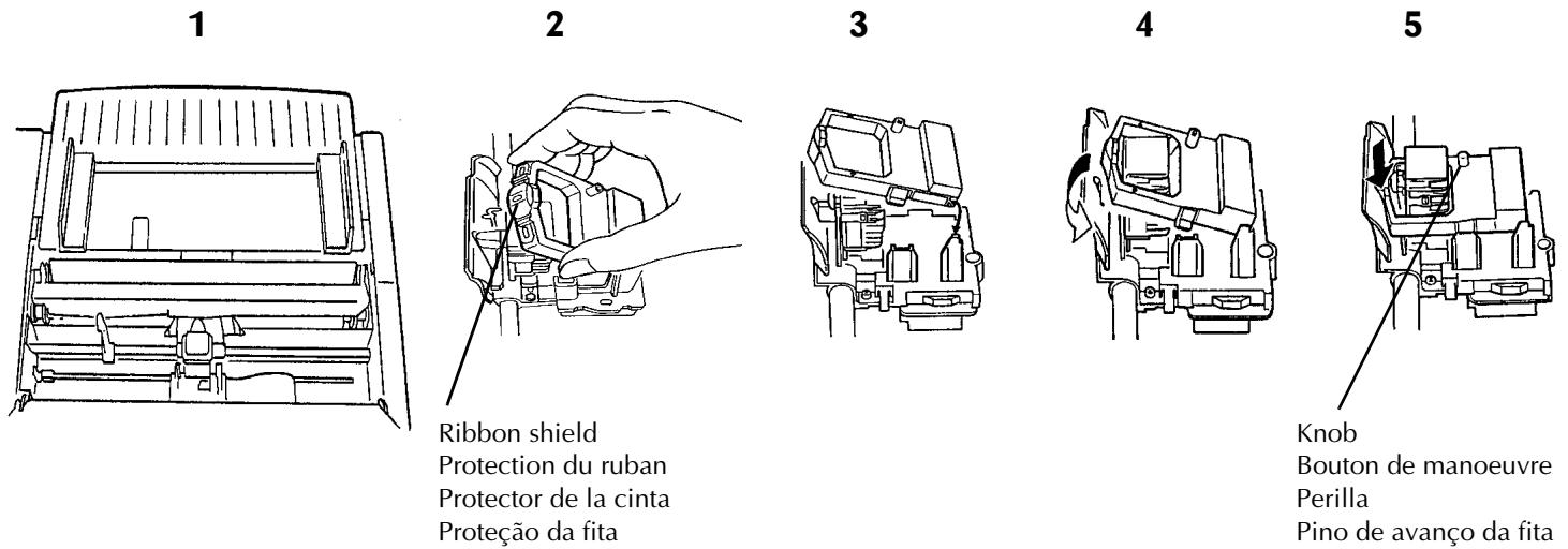 OKI ML 591N - Install the Ribbon Cartridge - 1