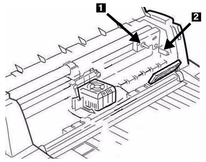 OKI ML 8810 - Instalação do cartucho de fita - 8