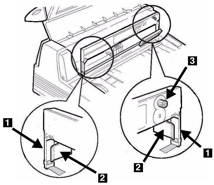 OKI ML 8810 - Instalação do cartucho de fita - 9