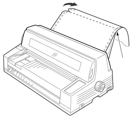 OKI ML 8810 - Tearing Off Printed Continuous Forms - 1