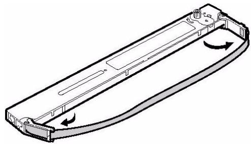 OKI ML 8810 - Instalação do cartucho de fita - 6
