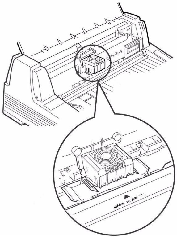 OKI ML 8810 - Install the Ribbon Cartridge - 4