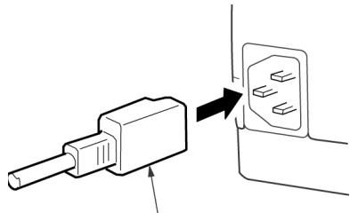OKI ML 8810 - Installation du cordon d'alimentation - 2