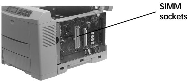 OKI PAGE 10EX - Installing the SIMM Card - 1