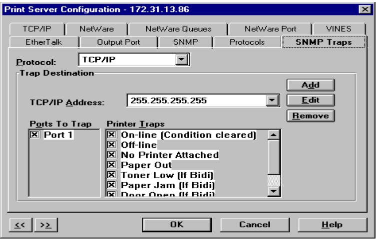 OKI PAGE 14I - SNMP Trap Configuration - 1