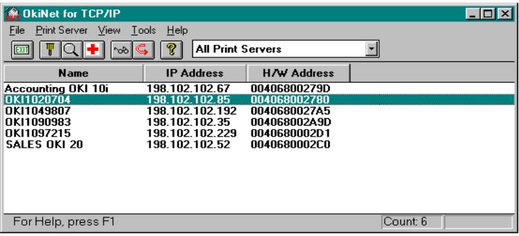 OKI PAGE 14I - Running OkiNet for TCP/IP - 1