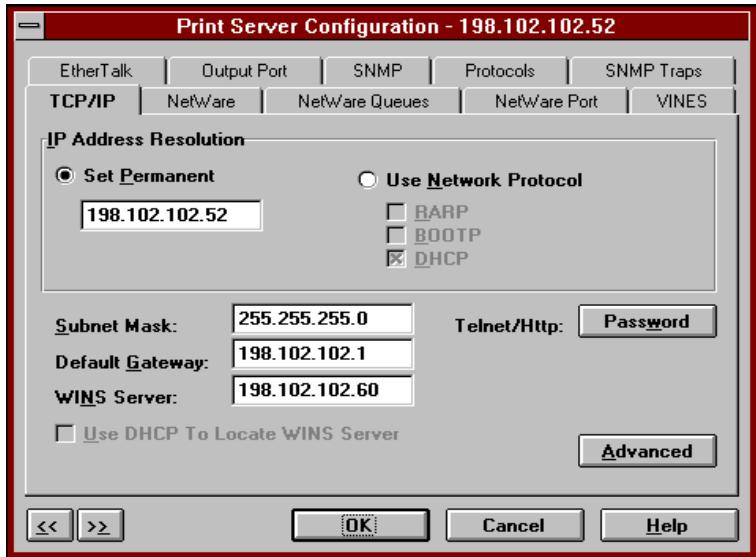 OKI PAGE 14I - Configuring TCP/IP Options - 1
