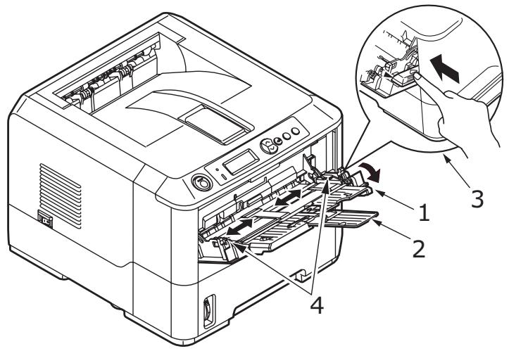 OKI B430DN - BAC MULTIFONCTION ET BAC D'ALIMENTATION MANUELLE - 1