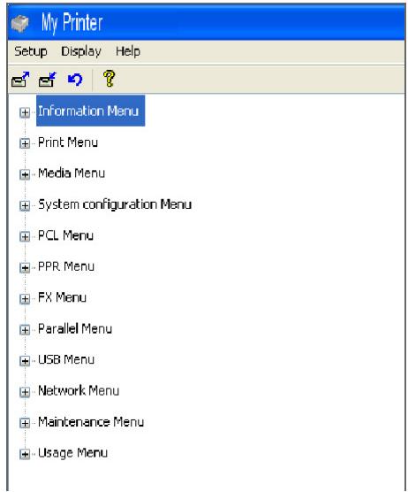 OKI B430DN - FONCTIONS DES MENUS - 1
