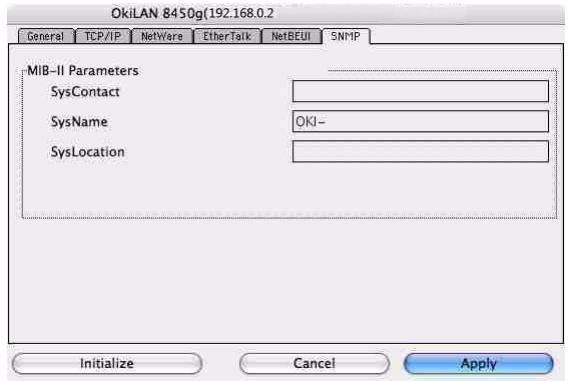 OKI C711WT - SNMP Tab - 1
