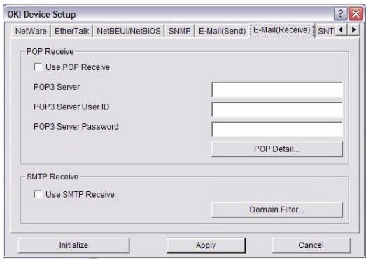 OKI C711WT - E-mail (Receive) Tab - 1
