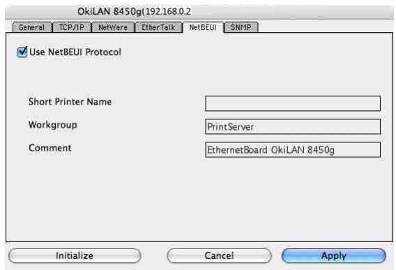 OKI C711WT - NetBEUI Tab - 1