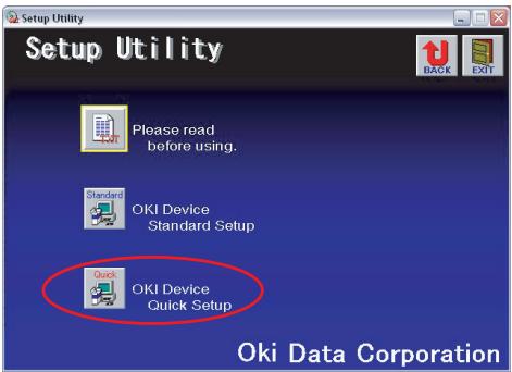 OKI C711WT - USING QUICK SETUP - 1