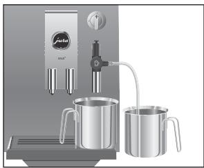 JURA ENA 3 - Rinsing the Easy Cappuccino Frother - 1