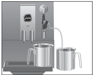 JURA ENA 3 - Rinsing the Professional Cappuccino Frother - 2
