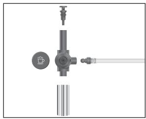 JURA IMPRESSA C5N - Rinsing the Easy Cappuccino Frother - 1