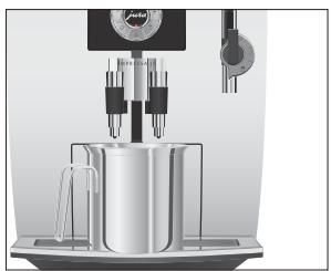 JURA IMPRESSA J9 - QUICK GUIDE - Rinsing the machine - 1