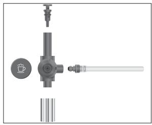 JURA IMPRESSA J9 - QUICK GUIDE - Dismantling and rinsing the Easy Cappuccino Frother - 1