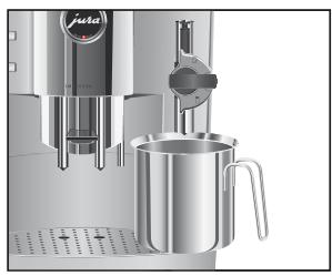 JURA IMPRESSA XS90 ONE TOUCH - IMPRESSA XS95 ONE TOUCH - Rinçage de la buse cappuccino - 1