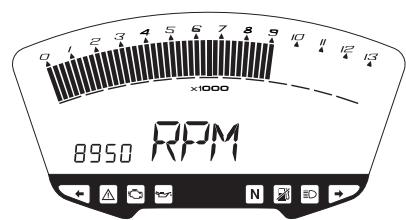 DUCATI 1098 R - Réglage du régime de ralenti (tr/min) - 2