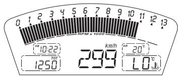 DUCATI 1098 R BAYLISS - Motorcycle speed - 1