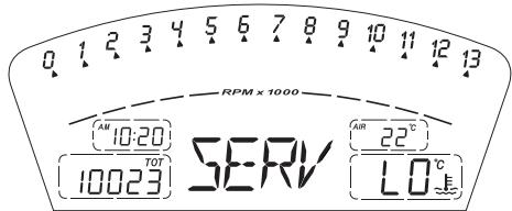 DUCATI 1098 R BAYLISS - Service indicator (SERV) - 1