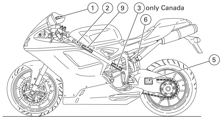 DUCATI 1098 R BAYLISS - Vehicle identification number (VIN) - 2