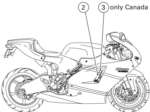 DUCATI DESMOSEDICI RR - Label location (fig. B) - 2