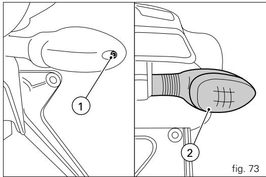 DUCATI DESMOSEDICI RR - Rear turn indicators (fig. 73) - 1
